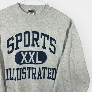 Vintage 90s Sports Illustrated Sweatshirt XL Mens Gray Crew Neck Pullover USA